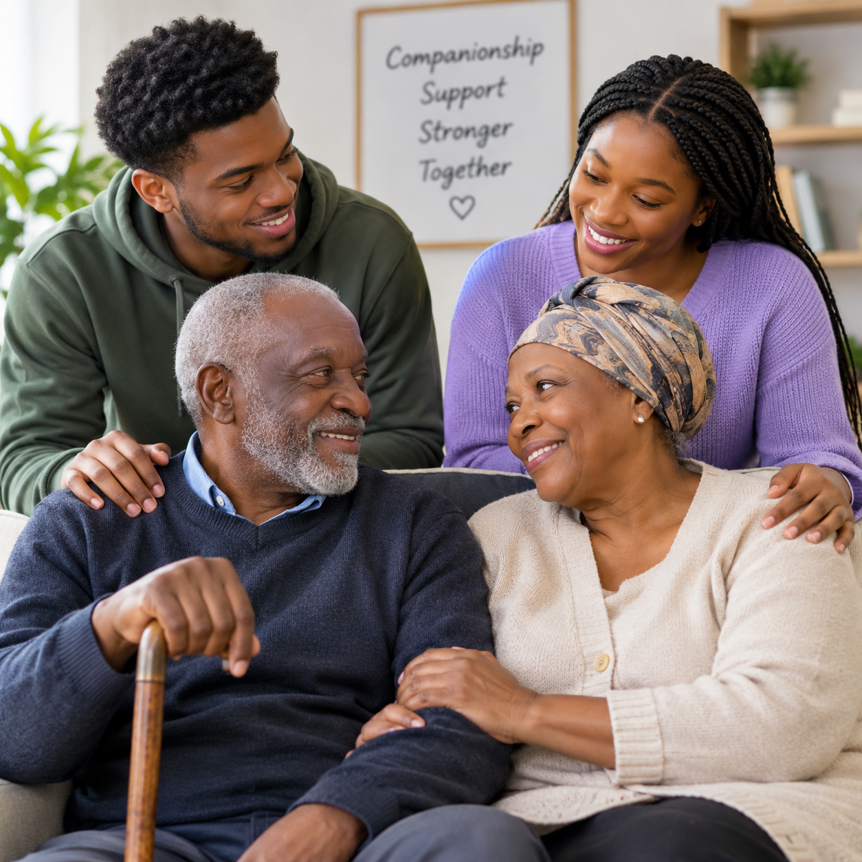 Family support and caregiving moment